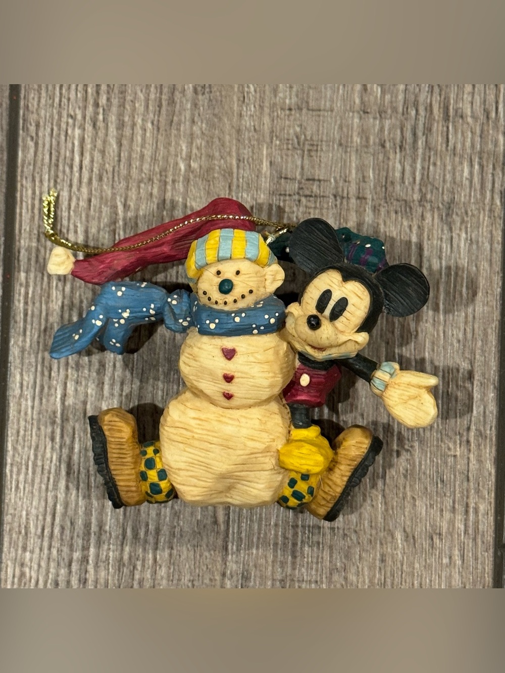Disney Mickey Mouse Snowman Christmas Ornament